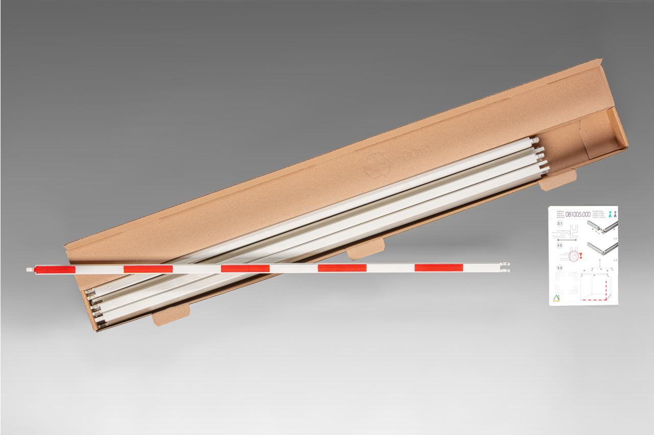 Kubikmeter sæt indeholder 12 profilstænger