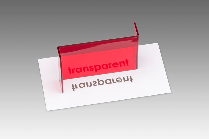 Geometrisk spejl semi-transparent (15 x 10 x 6 cm)