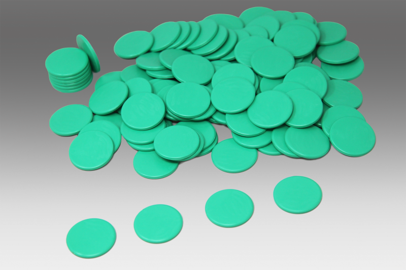 Spillebrikker, grøn (100 stk)