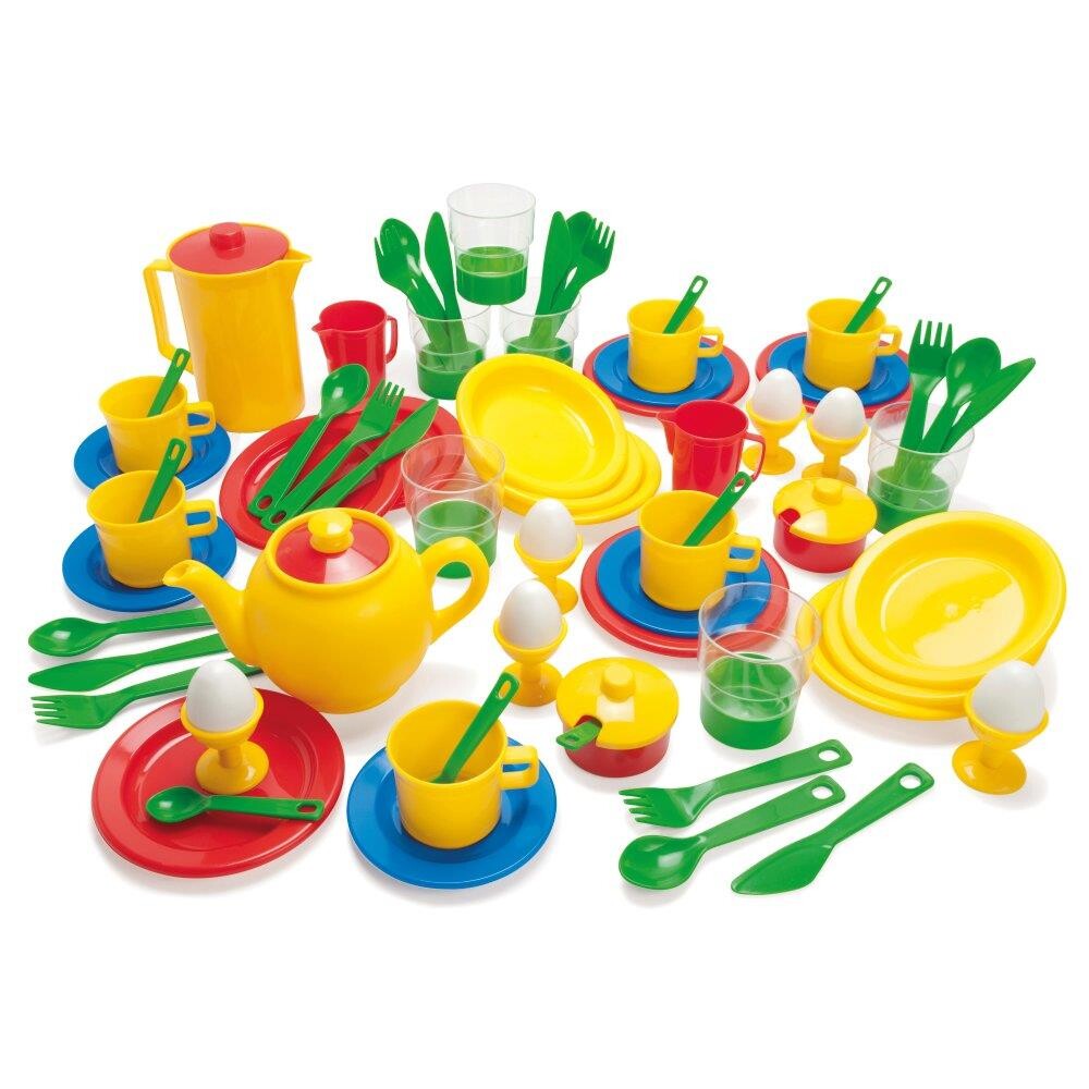 Billede af Legeservice, Spisestel, plast, 78 dele