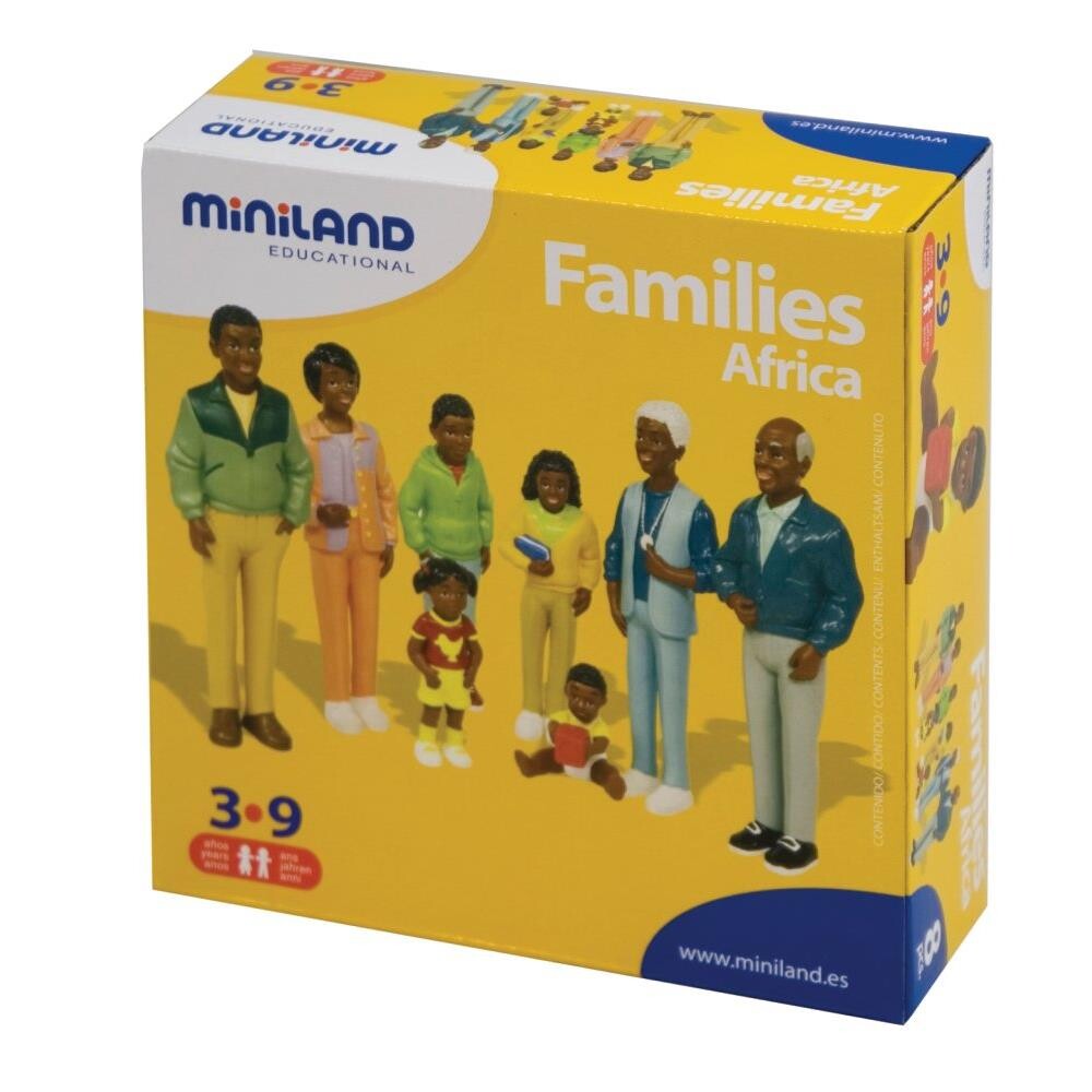 Dukkehus Dukker Afrikansk Familie