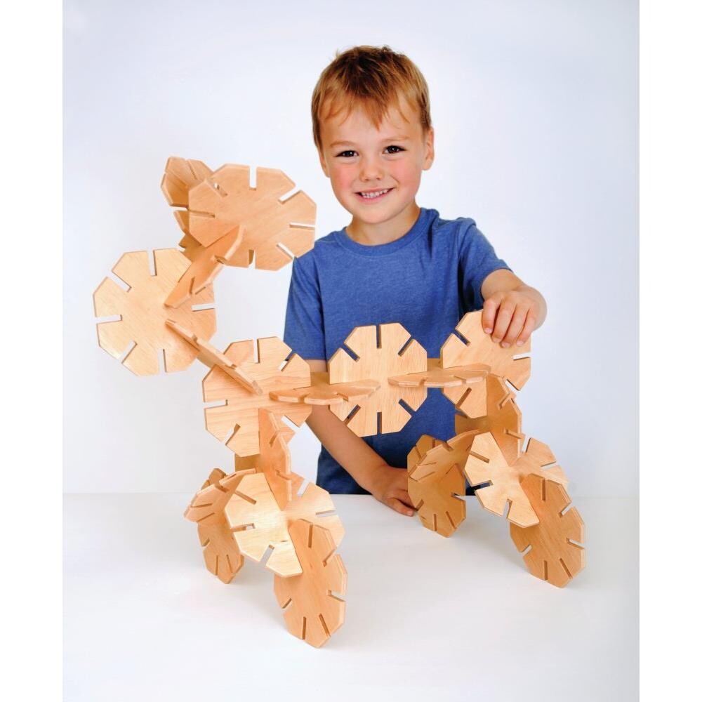 Billede af Polydron Octoplay i træ - 20 dele