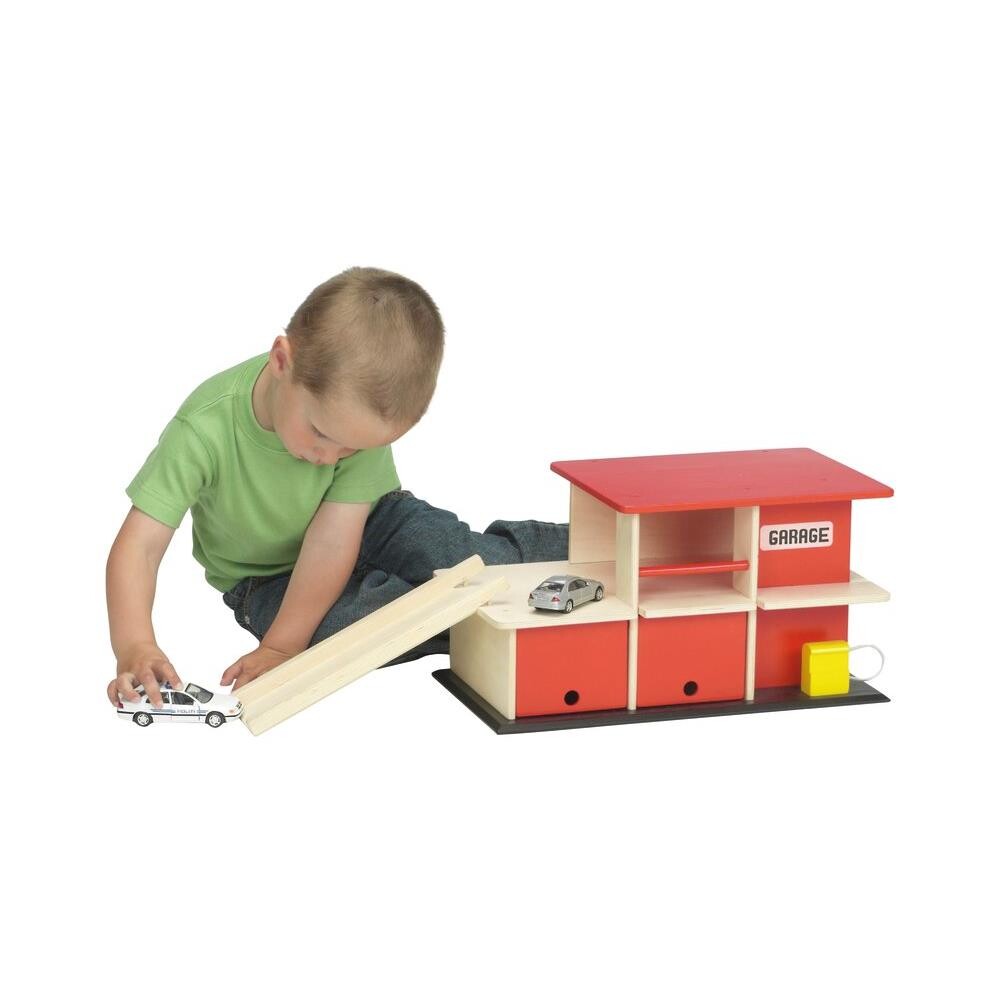 Billede af Krea - Garage i træ - 41x34x24 cm