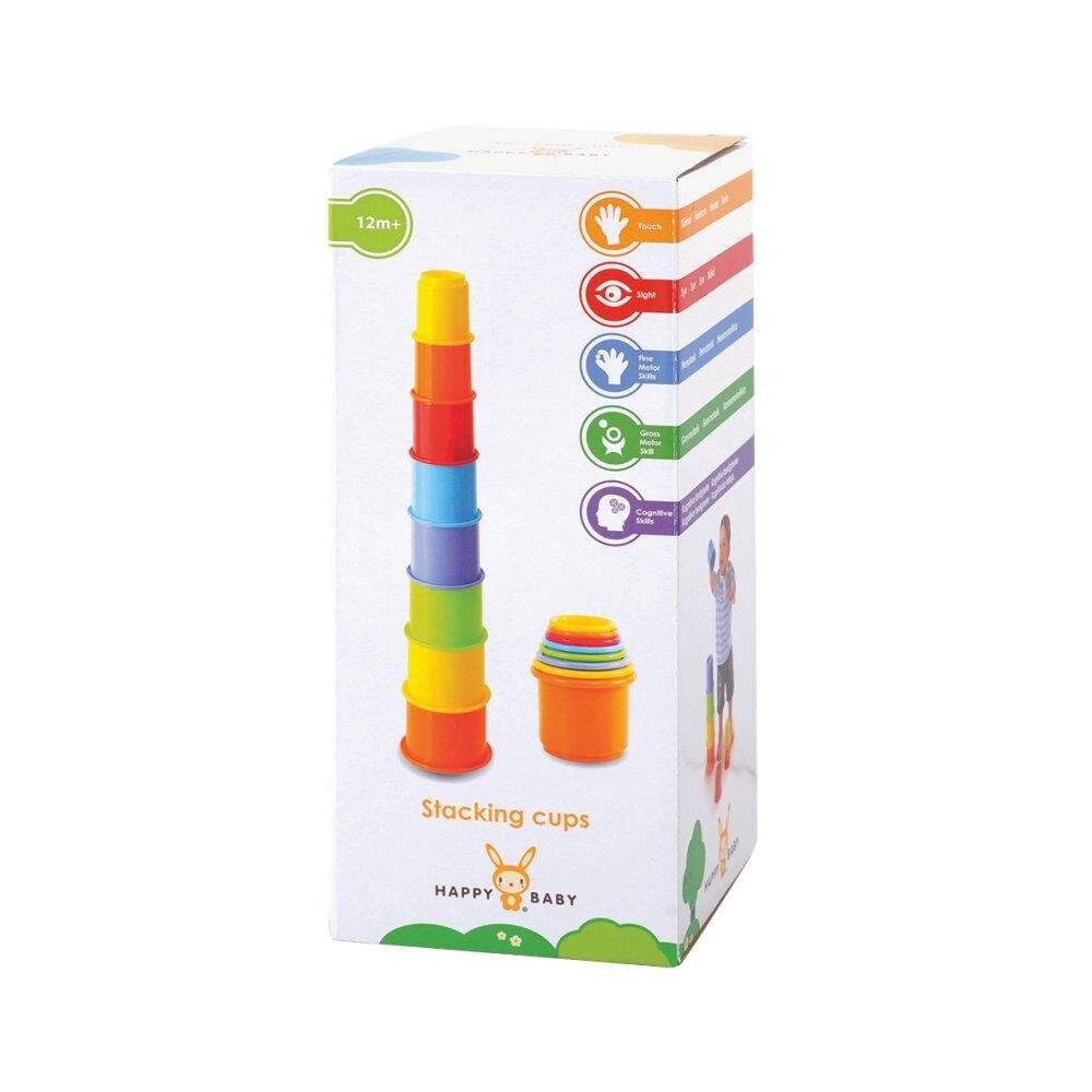 Stabelbægre i plast 8 stk. billede