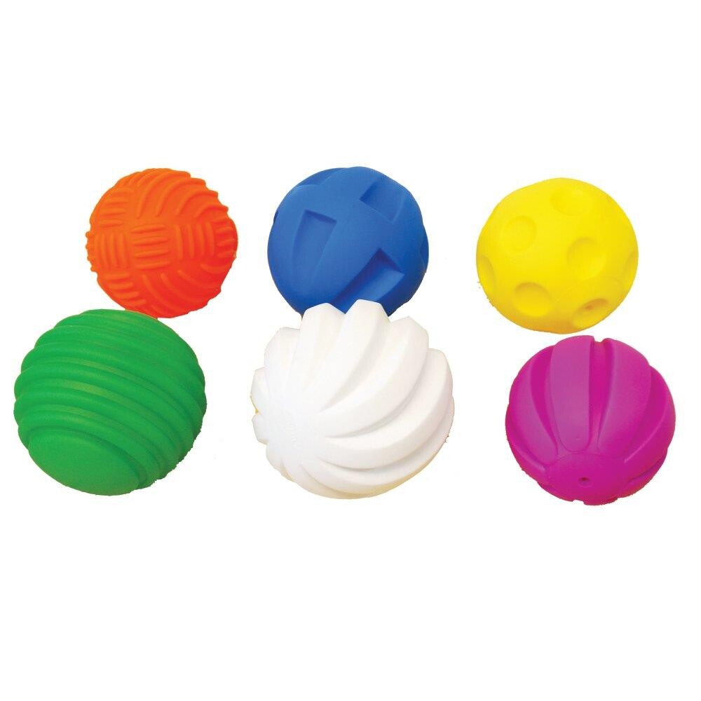 Billede af Taktile bolde - ø11 cm - 6 stk. - 6 ass. farver