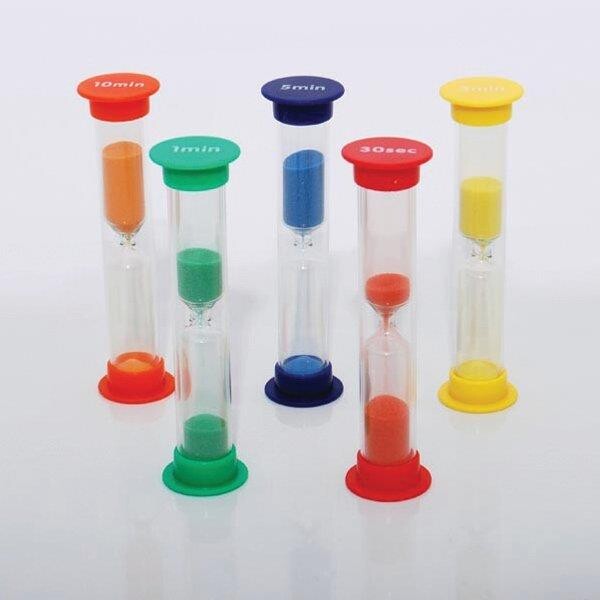 Lille Timeglassæt m 30s, 1,3,5 og 10 min billede