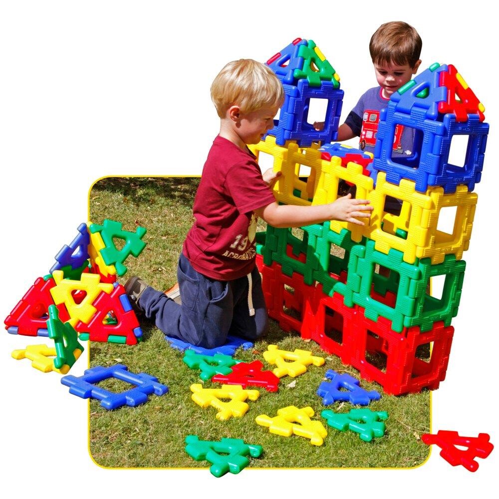 Billede af Polydron Giant Class Set - 80 dele