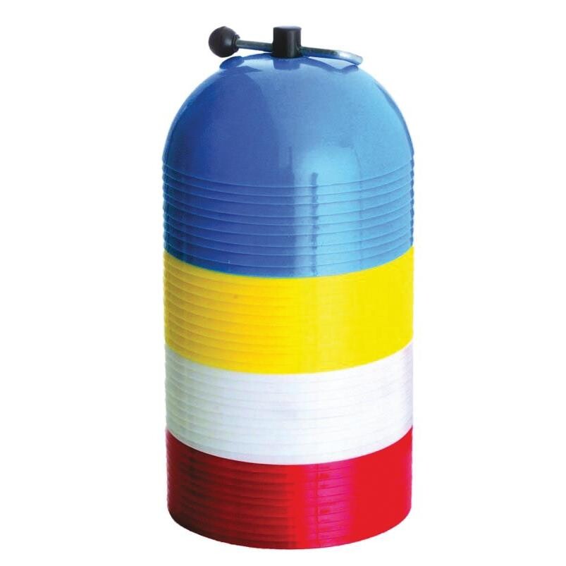 Markeringskegler på stativ - 40 stk