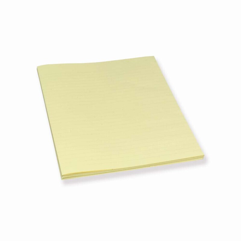 Konceptpapir omslag gul 80gr linjeret A4 250