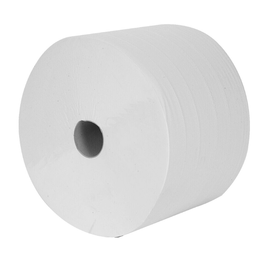 Værkstedsrulle, 2-lags, 600m x 26,3cm, Ø36cm, hvid