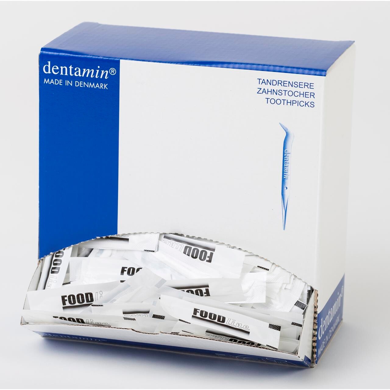 Tandstikkere plast indpakket, 1200stk/pak