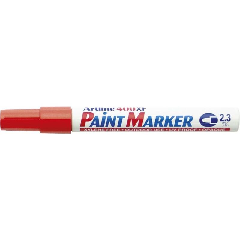 Paint marker Artline EK400 rød 2,3mm rund spids billede