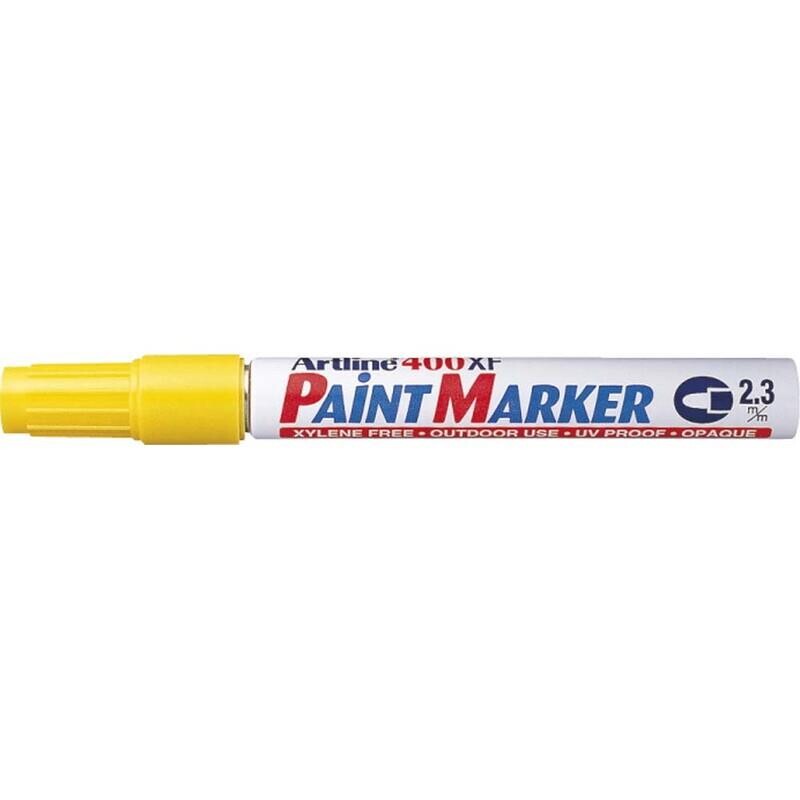 Paint marker Artline EK400 gul 2,3mm rund spids billede
