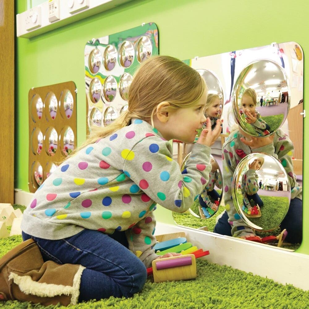 Sansespejl / Spejlkuppel - 4 kuppler