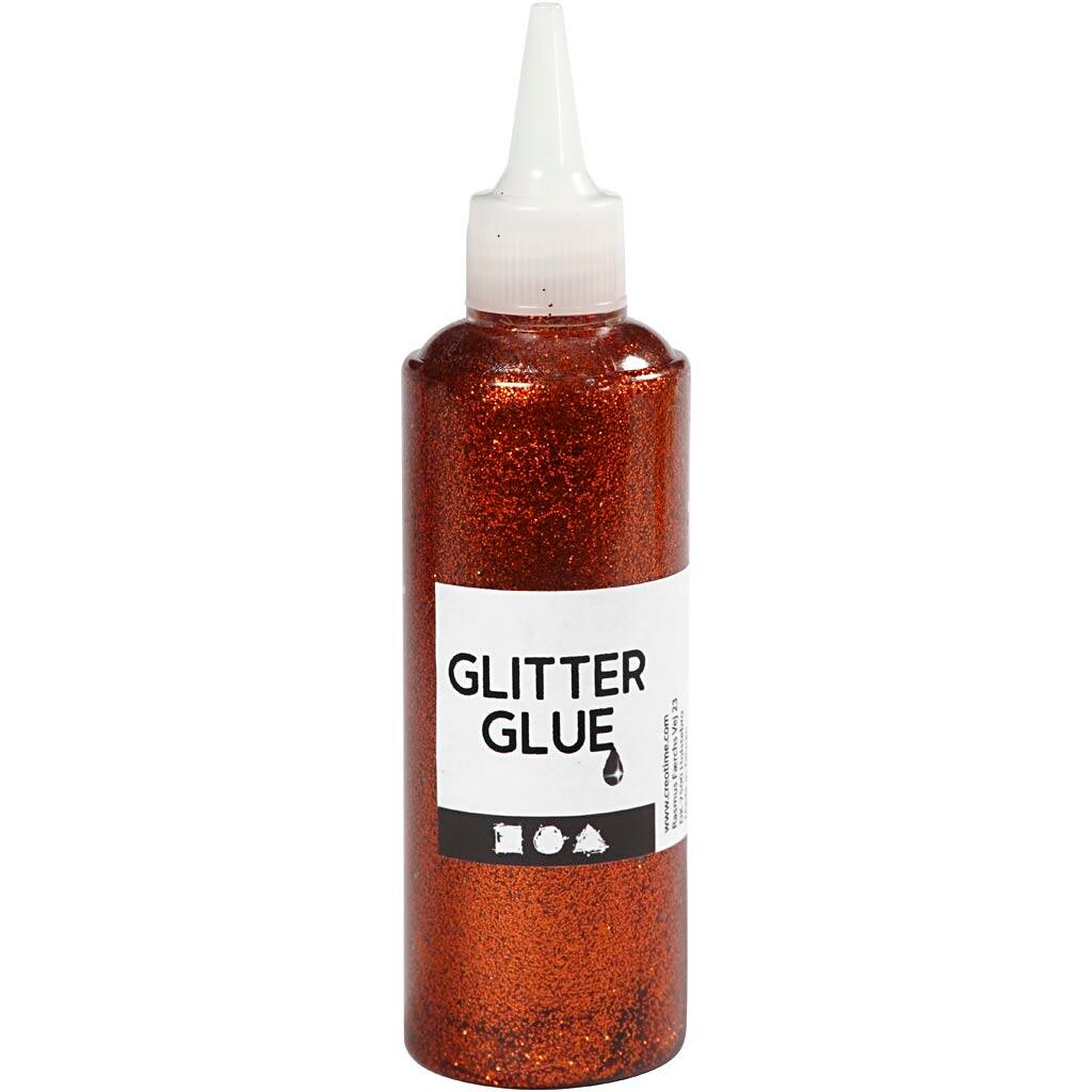 Billede af Glitterlim, orange, 118ml