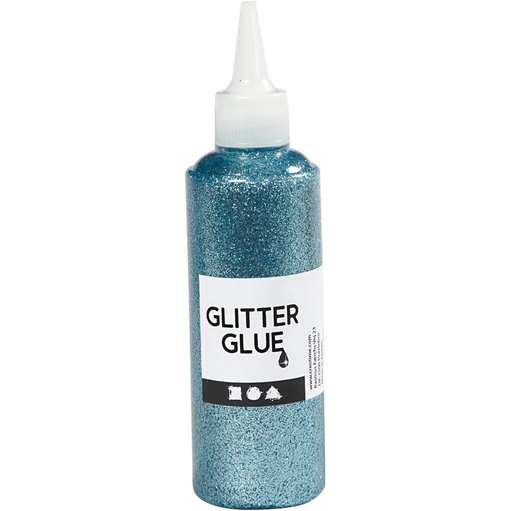 Billede af Glitterlim, lys blå, 118ml