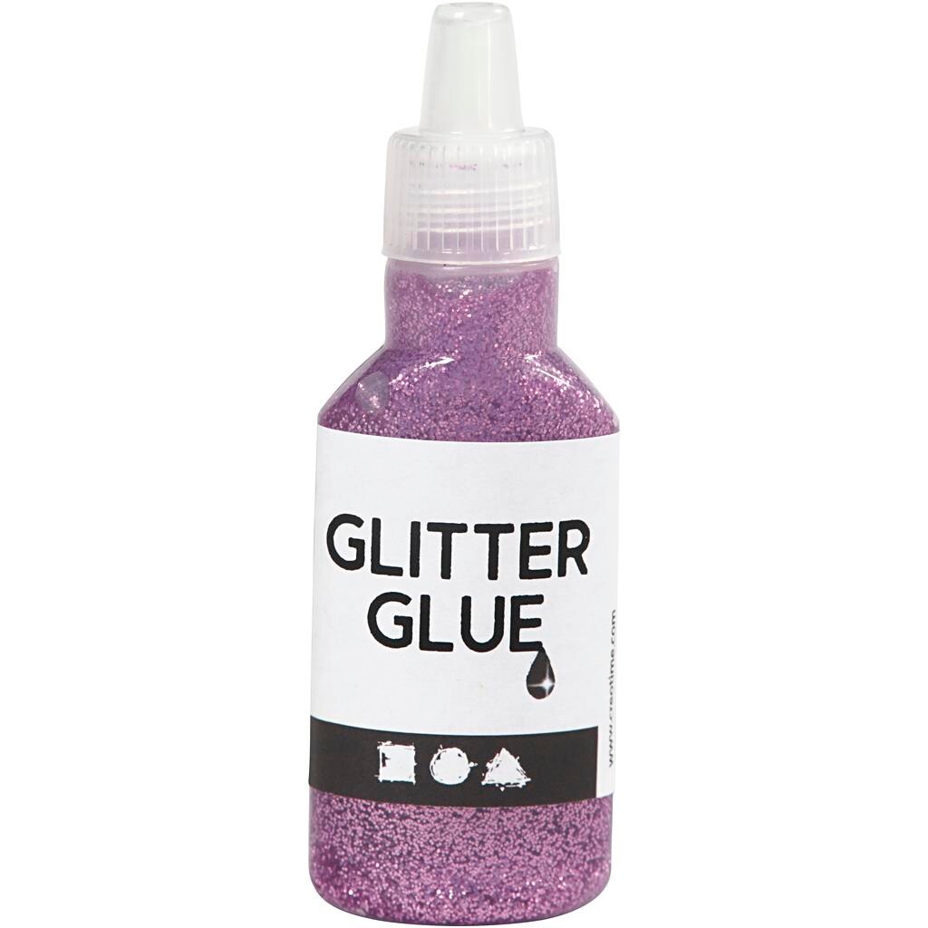 Billede af Glitterlim, lilla, 25ml