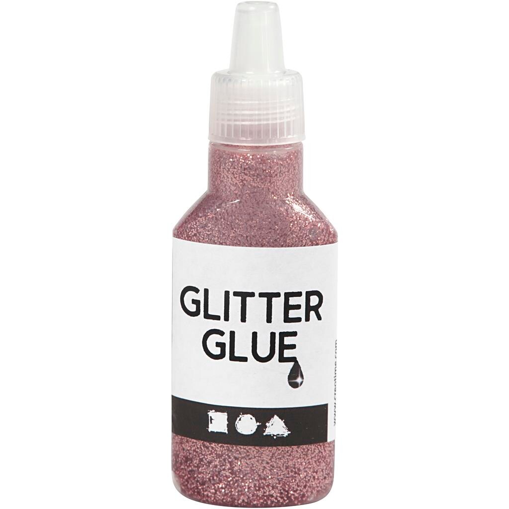 Billede af Glitterlim, rosa, 25ml