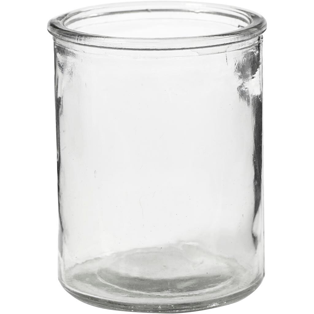 Lysglas, H: 9,8 cm, diam. 8 cm, 6stk. billede