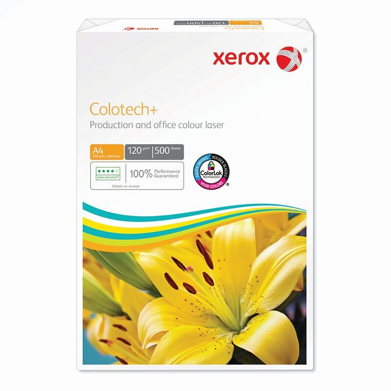 Kopipapir Xerox Colotech+ Gold, 120g A4 500ark/pak billede