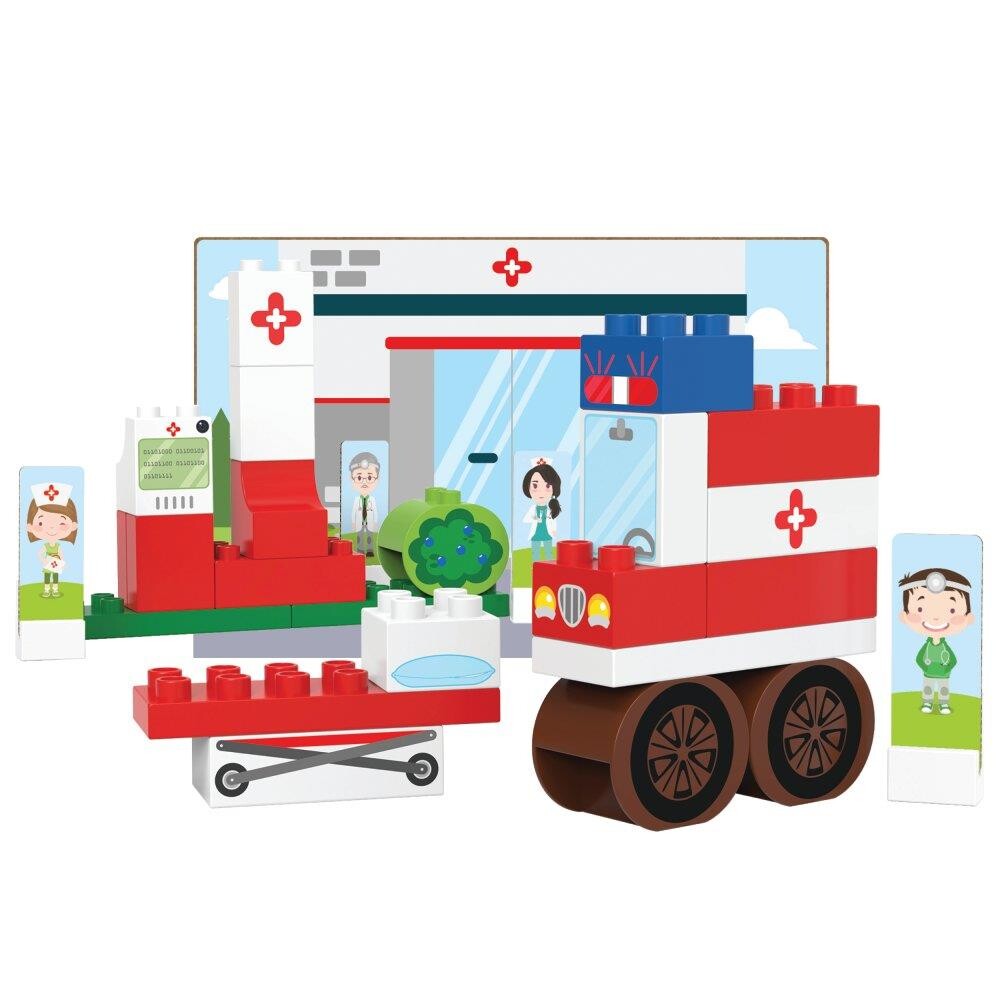 Billede af Bioplast klodser - Hospital - 39 dele