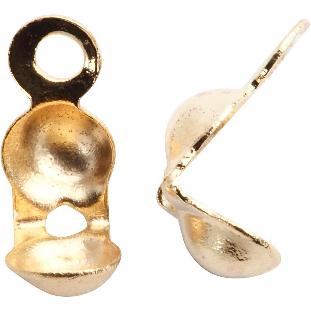 Knudeskjulere med øje, diam. 3 mm, L: 8 mm, forgyl billede