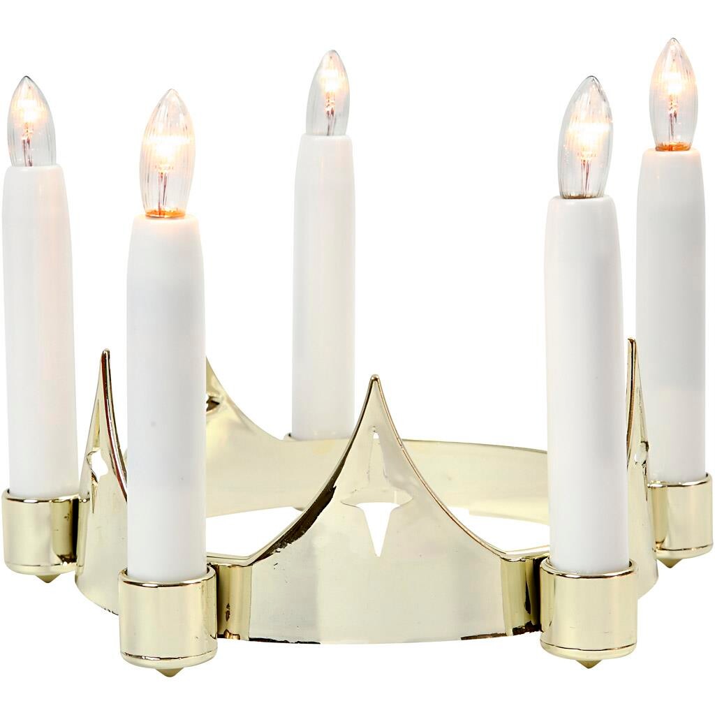 Luciakrone, H: 14 cm, diam. 15-19 cm, 1 stk. billede