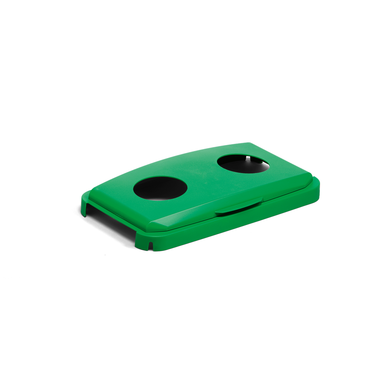 Hængslet låg T/durabin 60L. Grøn, Dåser/flasker