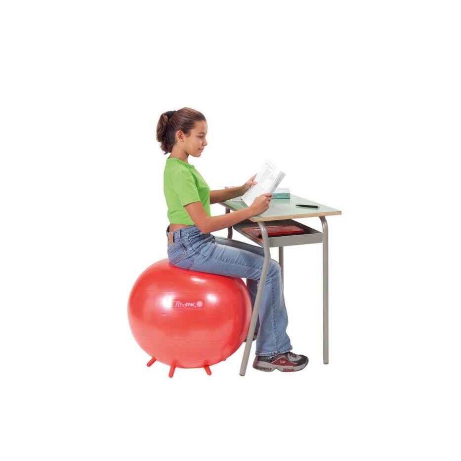 Terapibold m/fødder - Ø55 cm - Rød