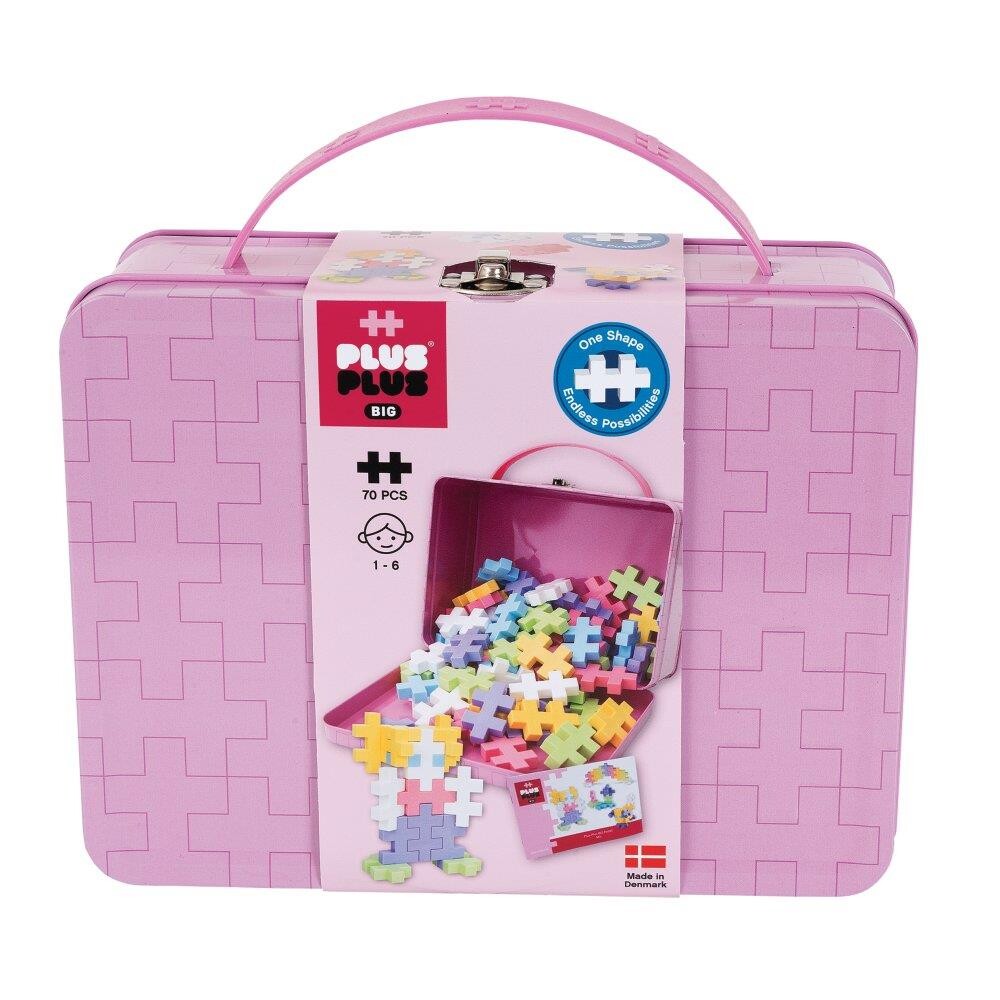 Plus Plus Big Metalkuffert Pink