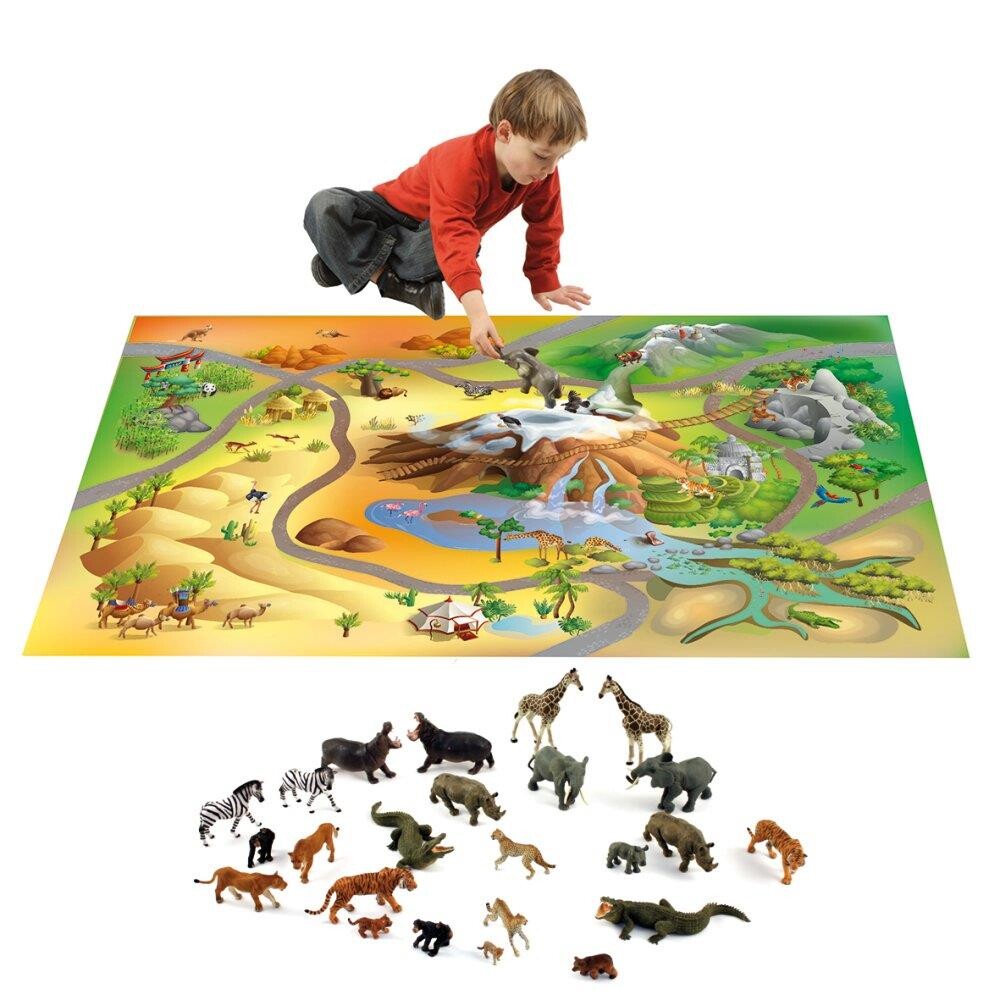 Billede af Legetæppe, Wildlife + 20 Vilde dyr
