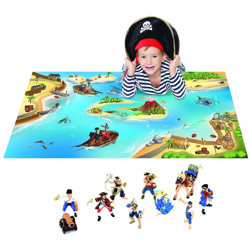 Billede af Legetæppe, Piratland + Piratfigurer