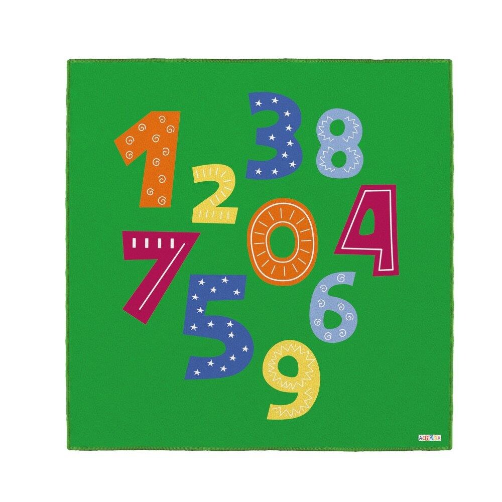 Billede af Legetæppe, Tal, 200 x 200 cm