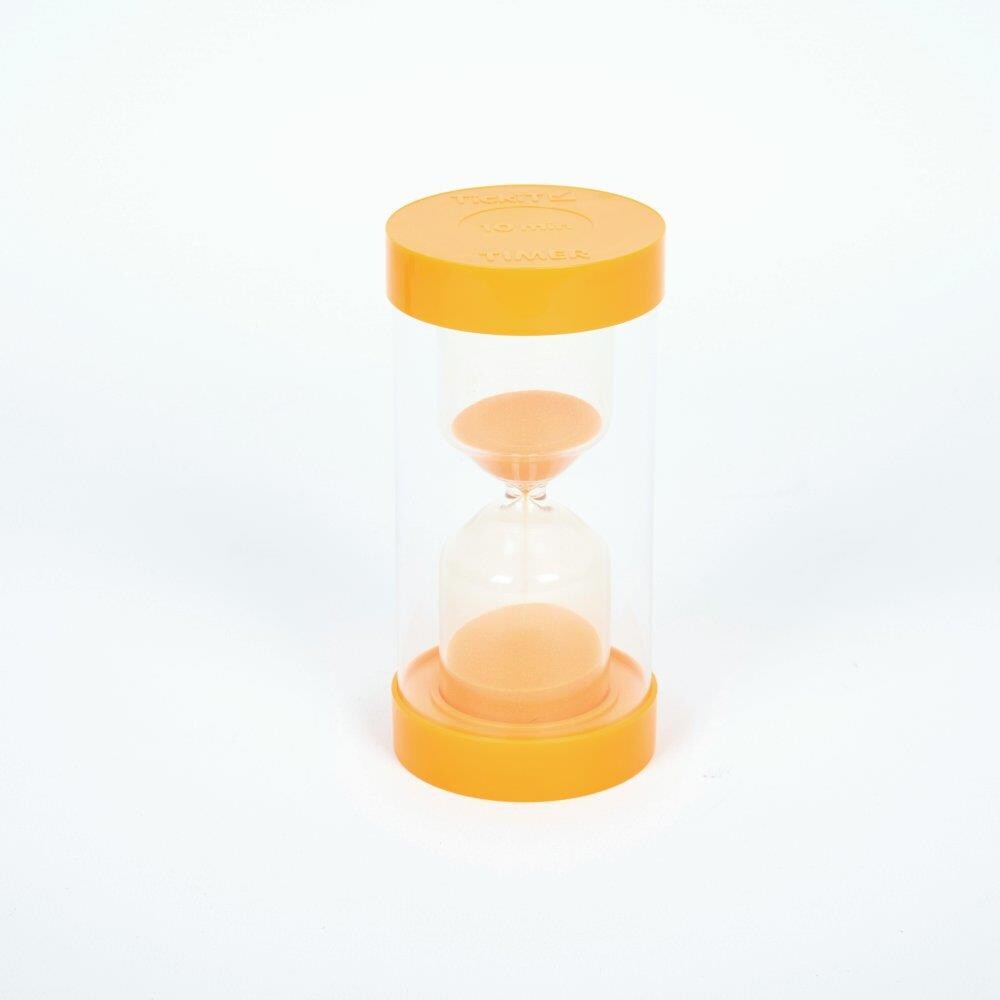 Timeglas med orange sand - 10 minutter billede