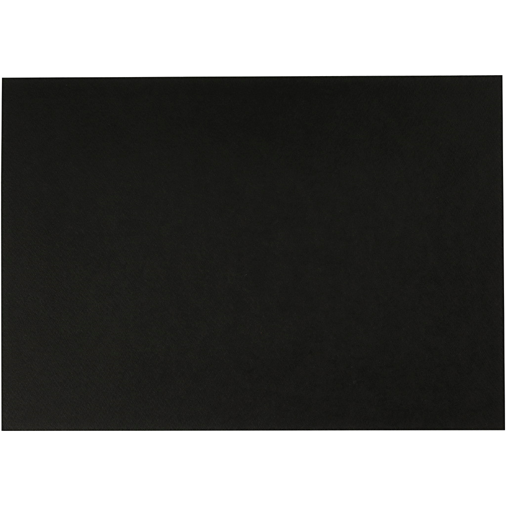 Akvarelpapir, A4 210x297 mm, 300 g, sort, 10ark billede