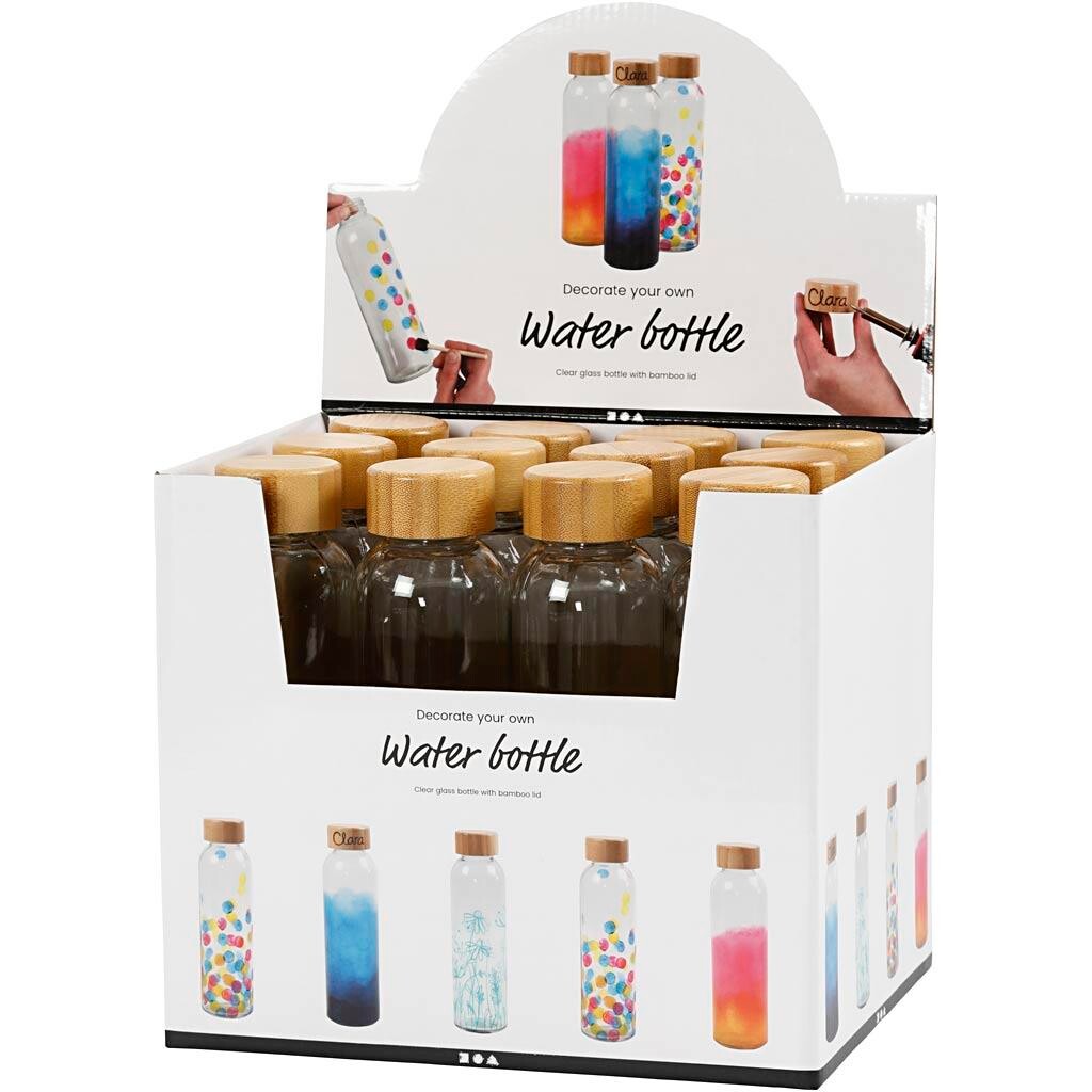 Vandflaske, H: 22 cm, diam. 6,7 cm, 500 ml, 12 stk billede