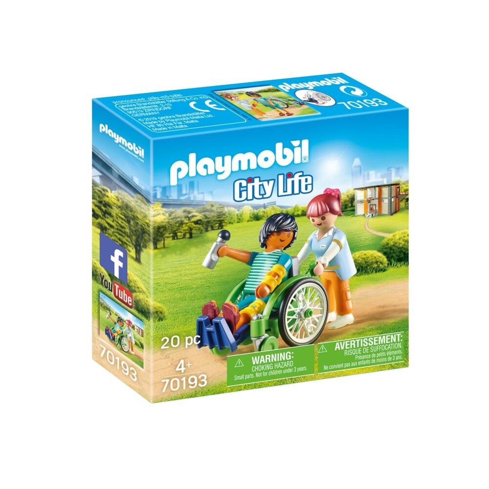 Patient i kørestol, Playmobil