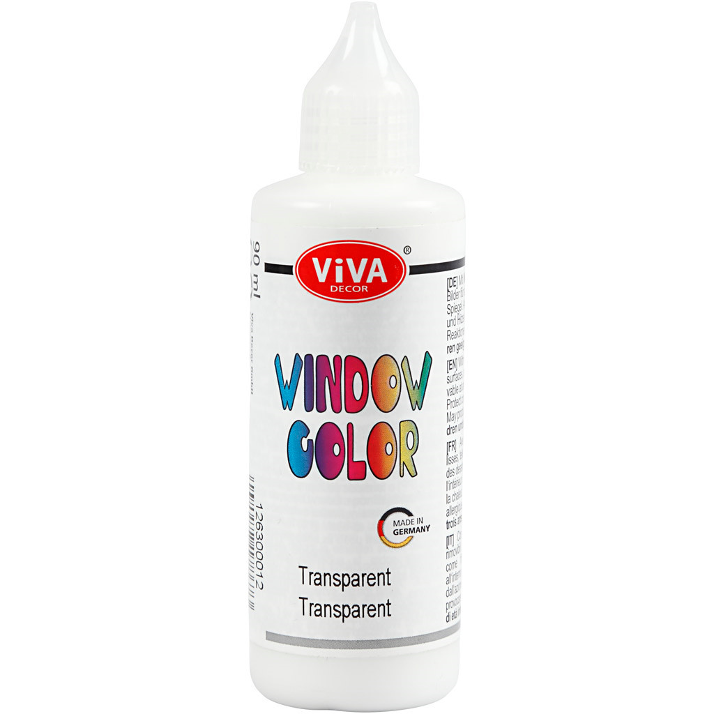 Billede af Viva Decor Window Color, transparent, 90 ml/ 1 fl.