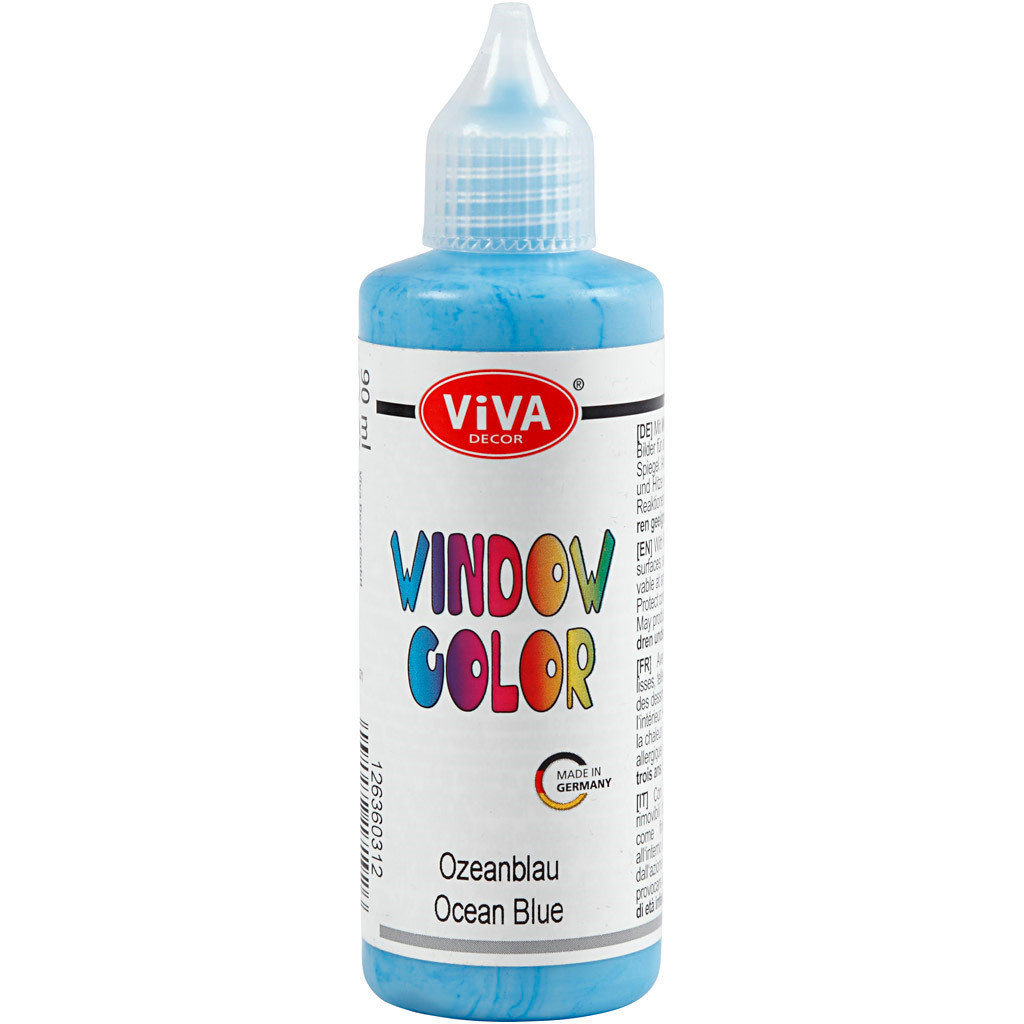 Billede af Viva Decor Window Color, lyseblå, 90 ml/ 1 fl.
