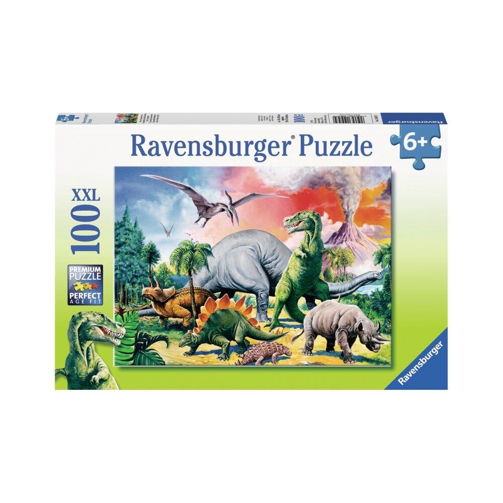 Billede af Pappuslespil, Dinosaur - 100 brikker