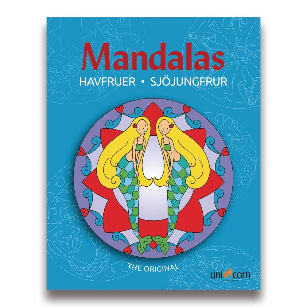 Malebog, Mandalas - Havfruer - fra 6 år+