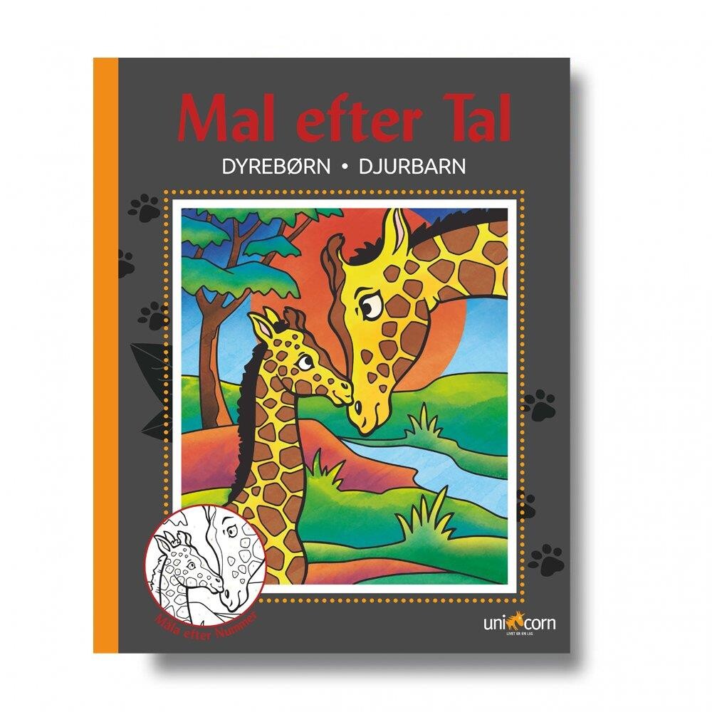 Malebog, Mal-efter-tal - Dyrebørn billede