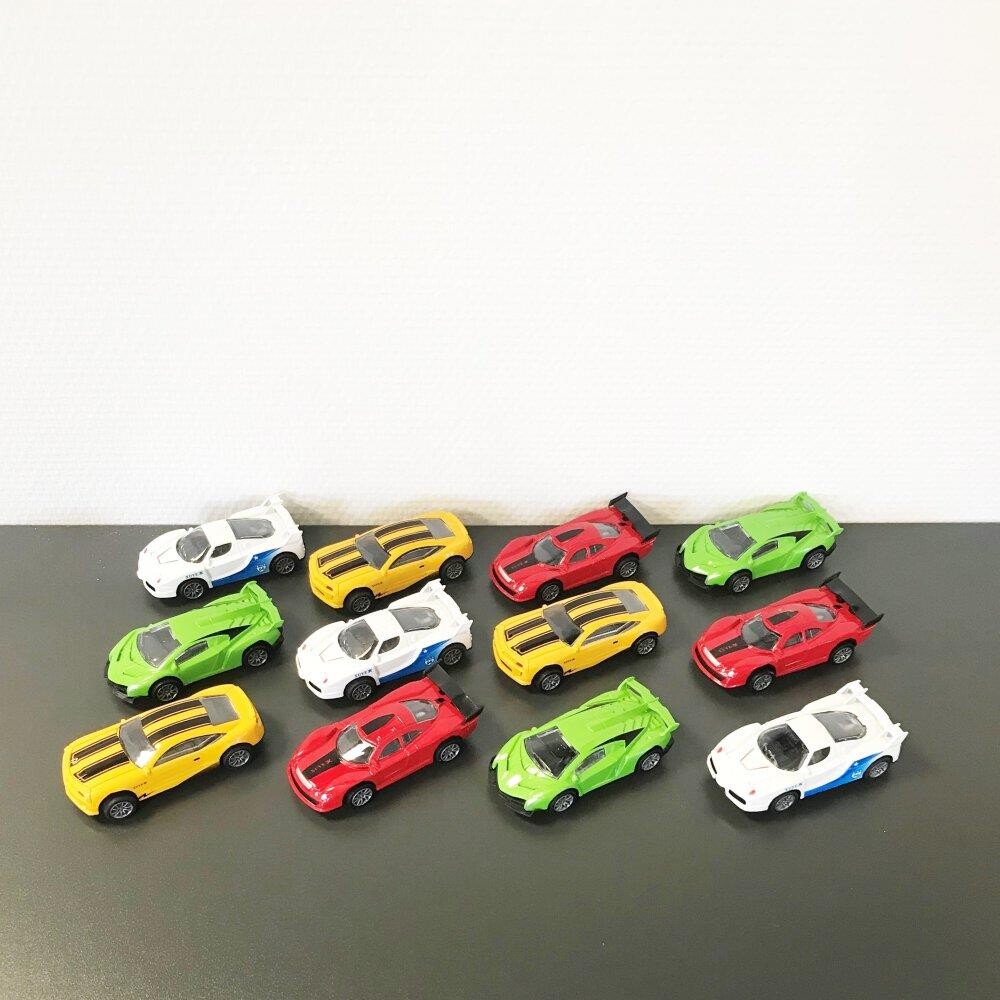 Billede af Bil i metal/plast - 12 stk - 10 cm