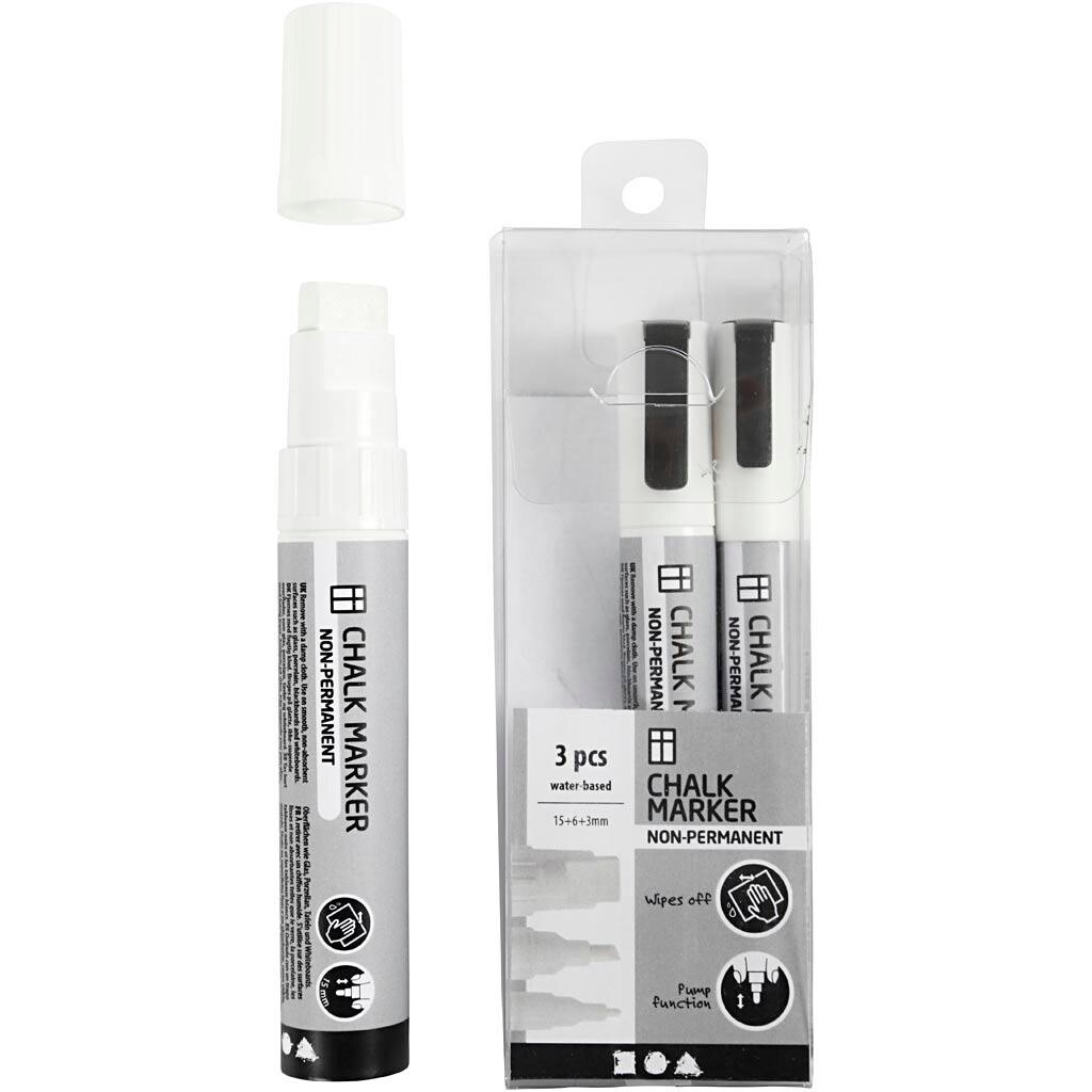 Kridttusch 3 stk, 3+6+15mm billede