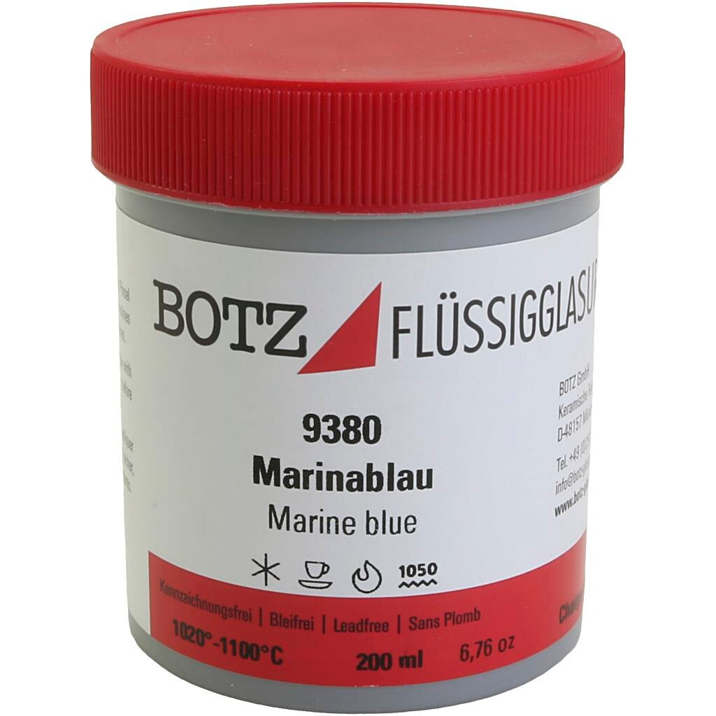 Glasur til ler, blå, 200 ml/ 1 ds.