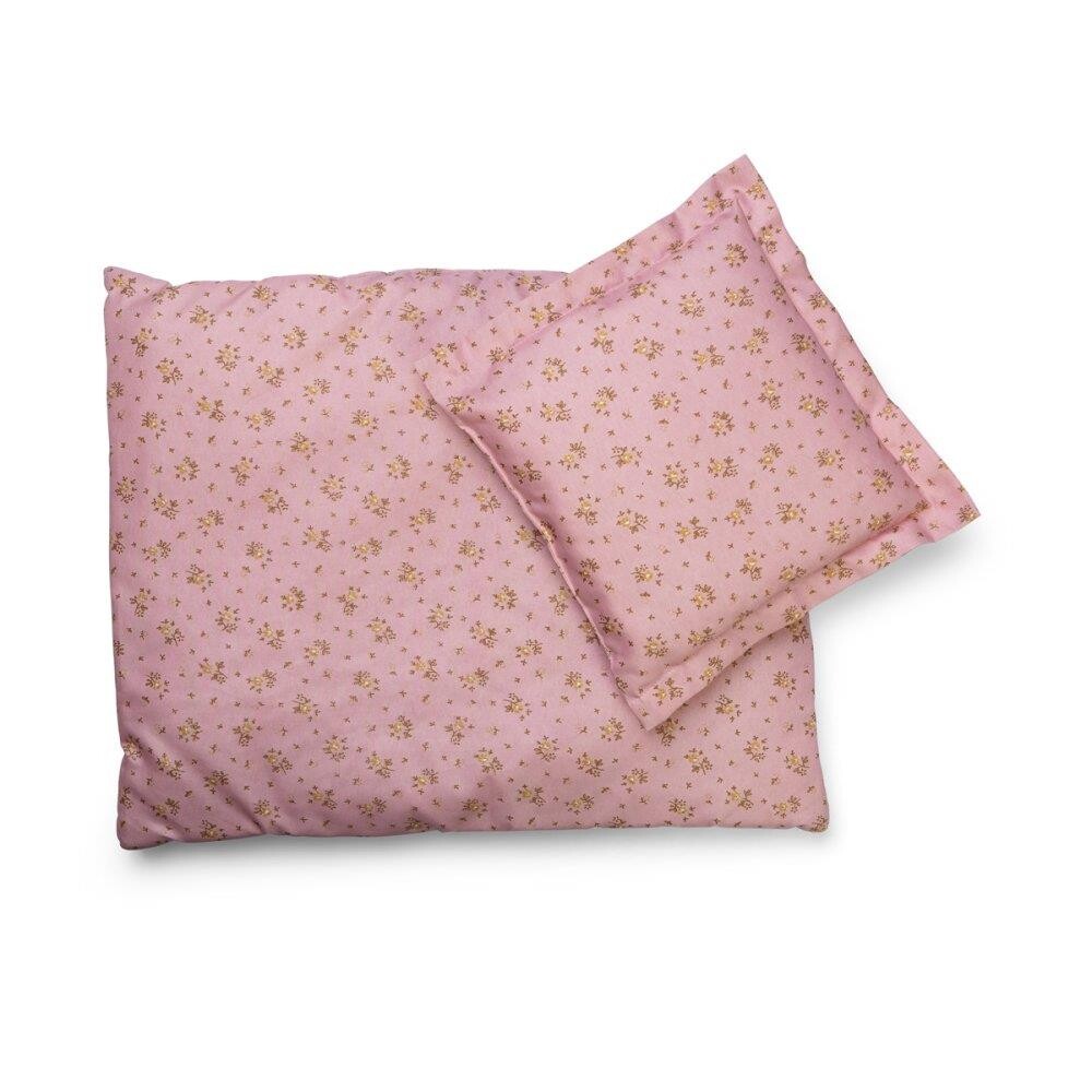 Billede af Dukketilbehør, Sengetøj, Rose, 40 cm