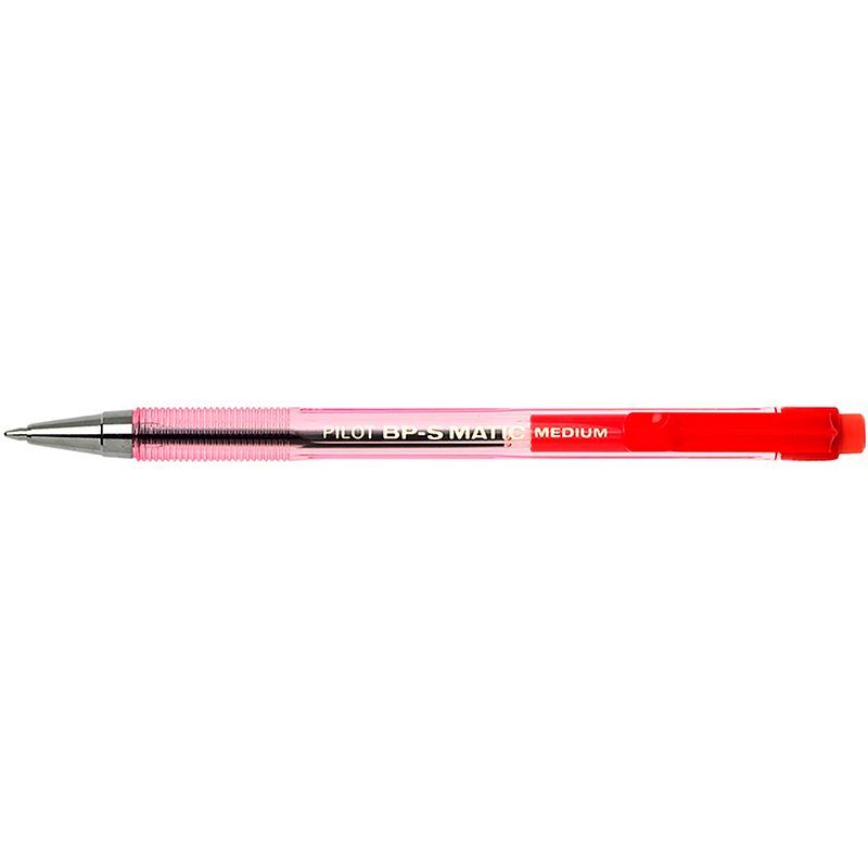 Pilot BP-S Matic - Kuglepen - M - Rød - 1,0mm. billede