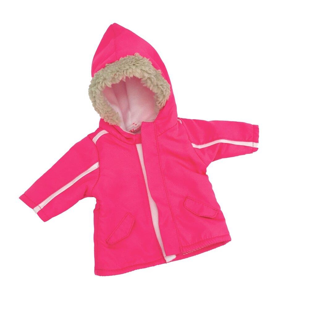 Billede af Dukketøj, 38-41 cm, Pink vinterjakke