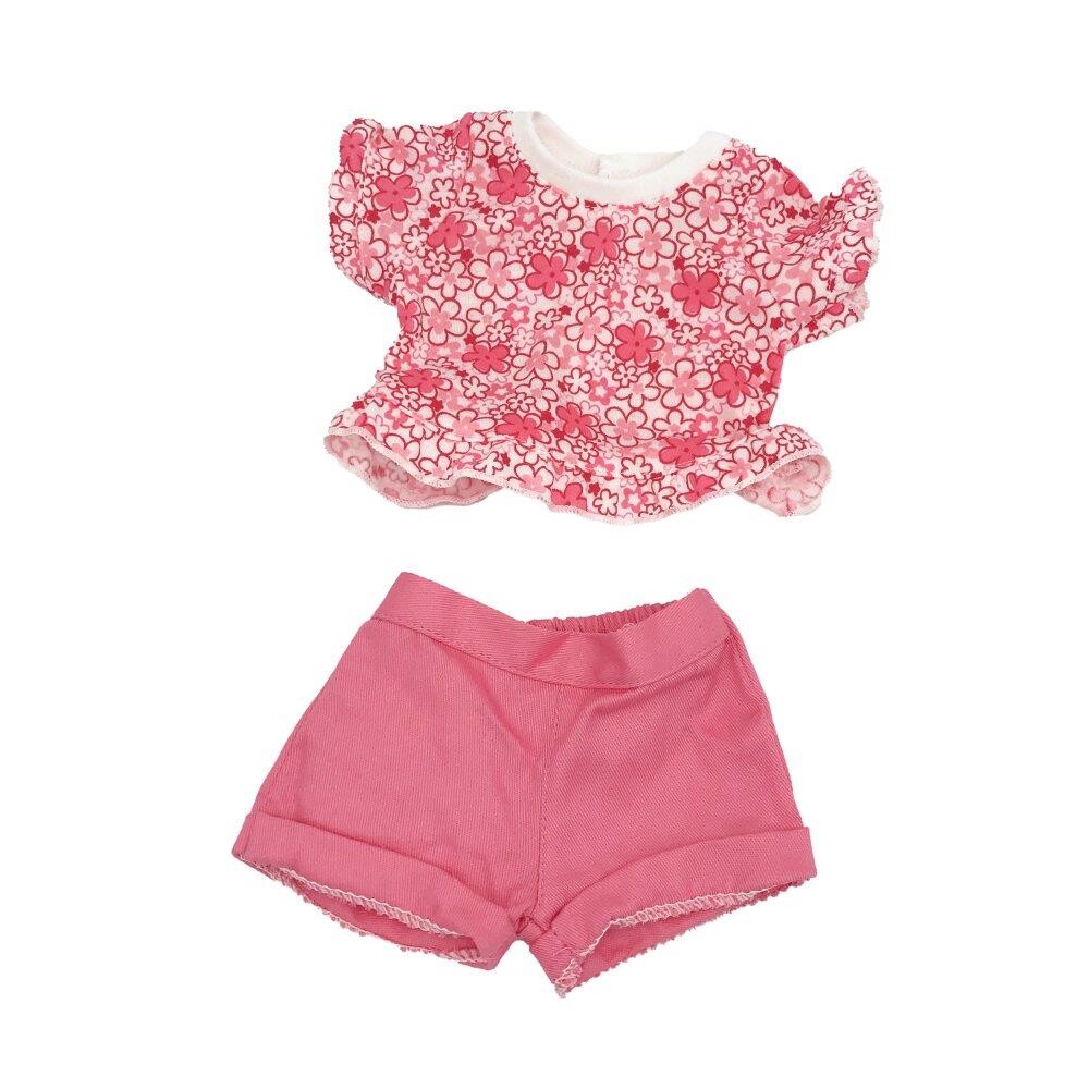 Dukketøj, 42-46 cm, Top & Shorts