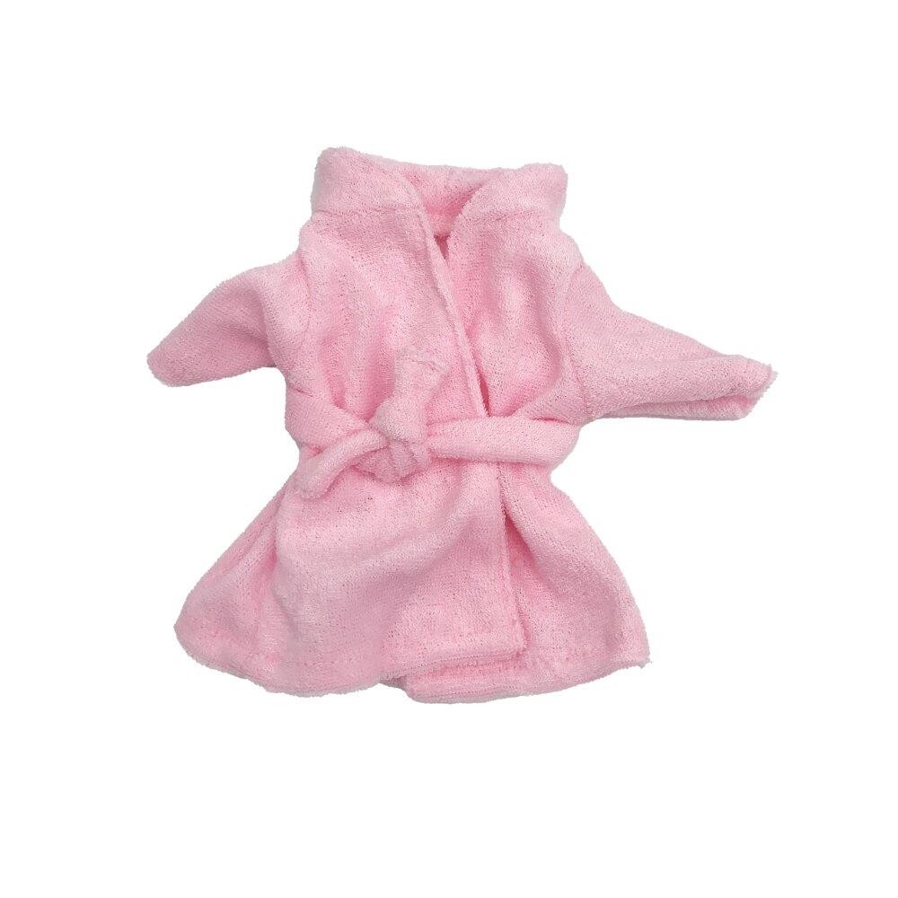 Billede af Dukketøj 25-31 cm, Pink morgenkåbe
